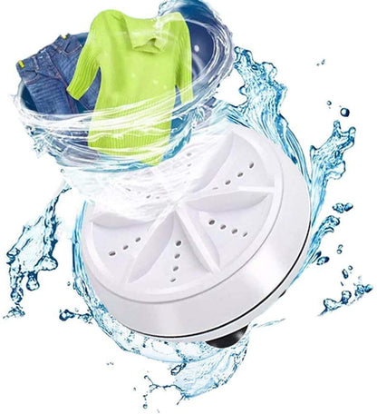 2 in 1 Portable Mini Ultrasonic Washing Machine