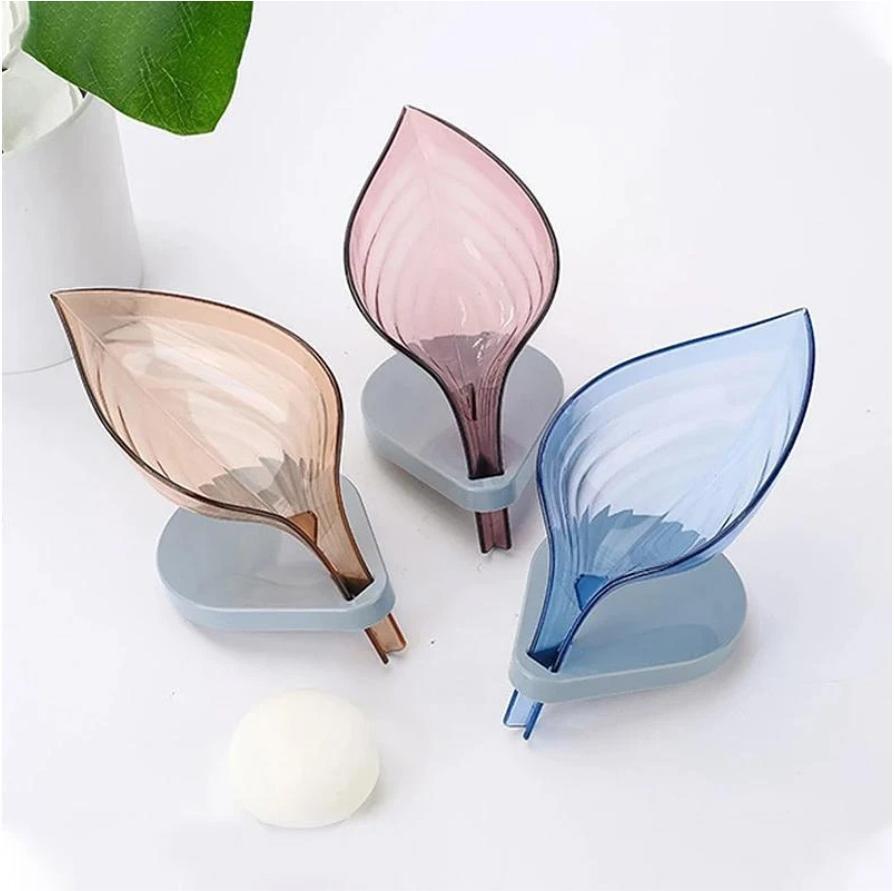 Leaf Shape Bathroom Soap Holder Case